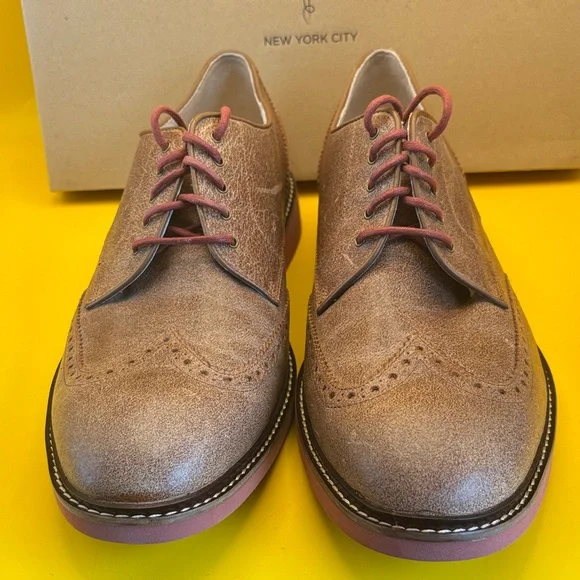 Cole Haan Men's Tan Wingtip Derbys - Picture 2 of 12